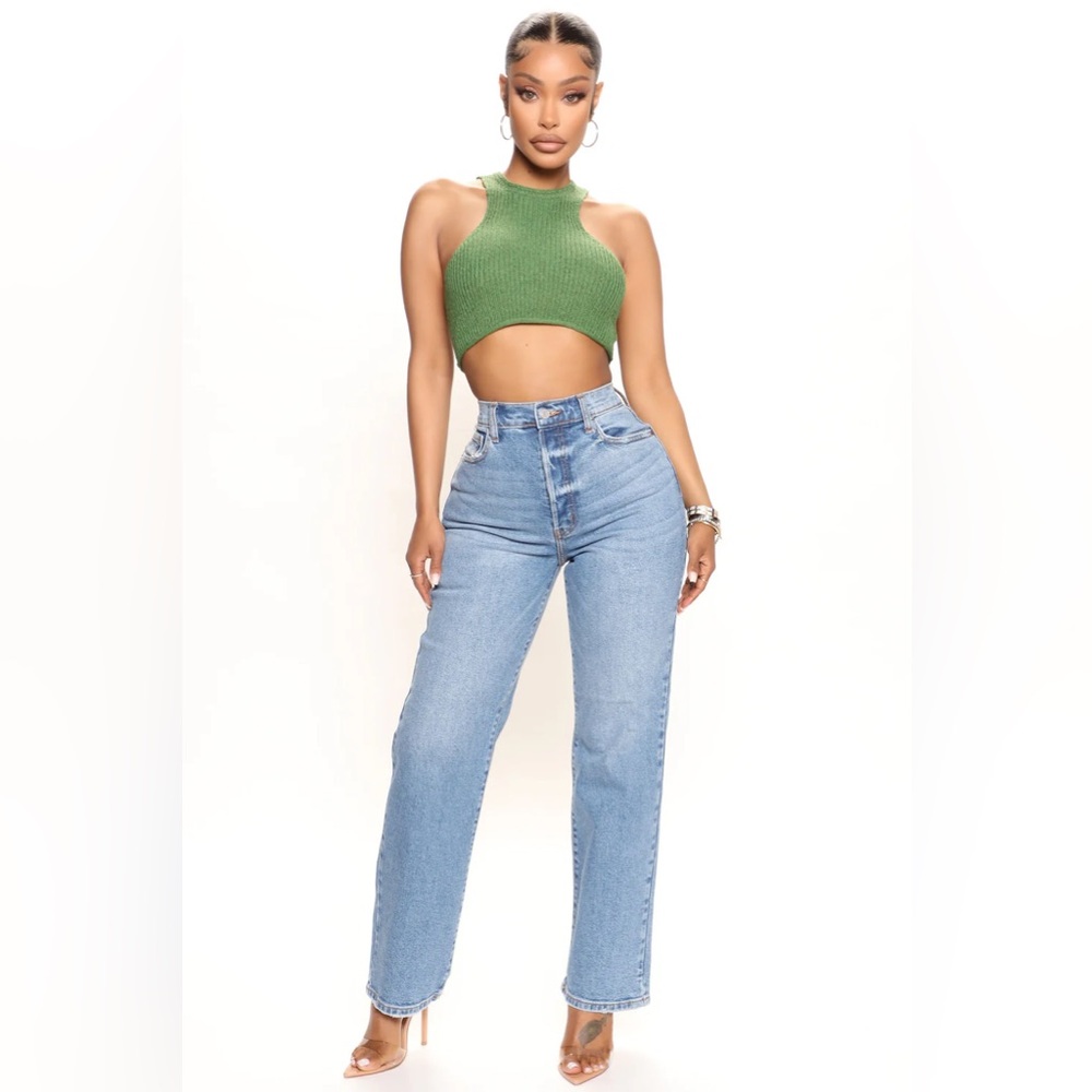 High Rise Blue Jeans - Picture 2 of 4
